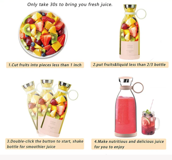 Portable smoothie blender