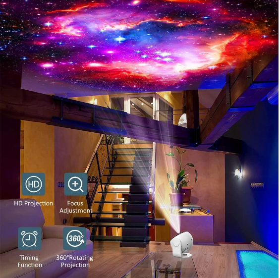 Night Light Galaxy Projector 360°