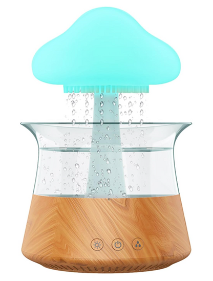 Mushroom rain cloud humidifier