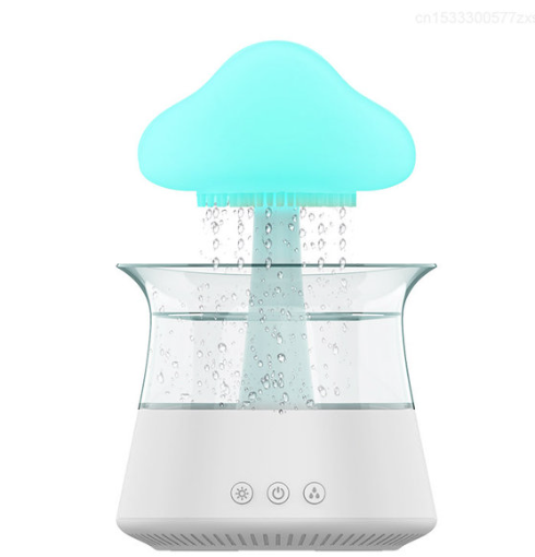 Mushroom rain cloud humidifier